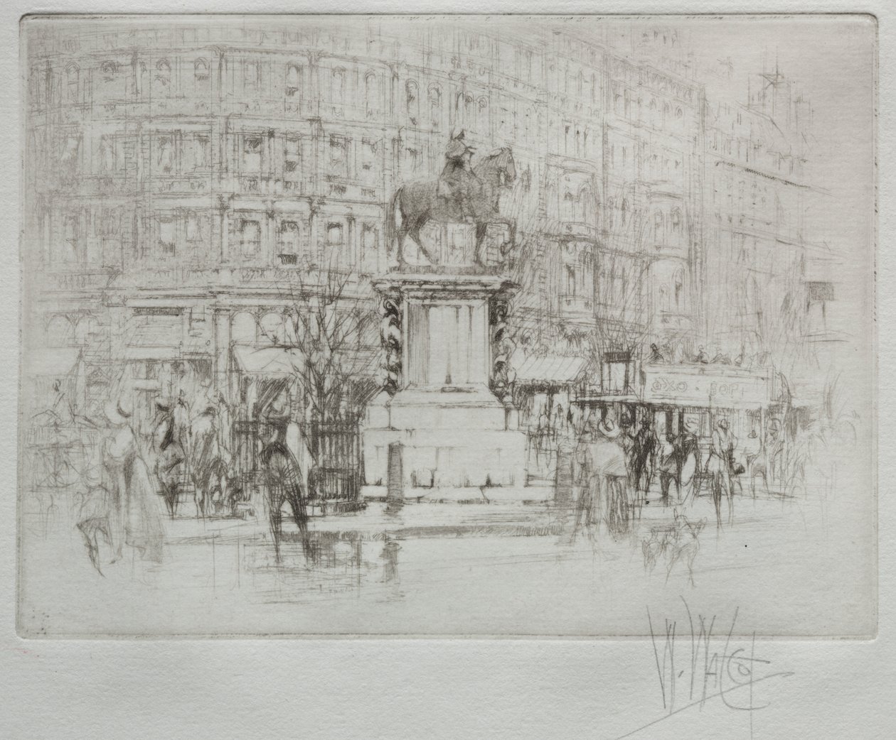 Charing Cross: Posąg Karola I autorstwa William Walcot