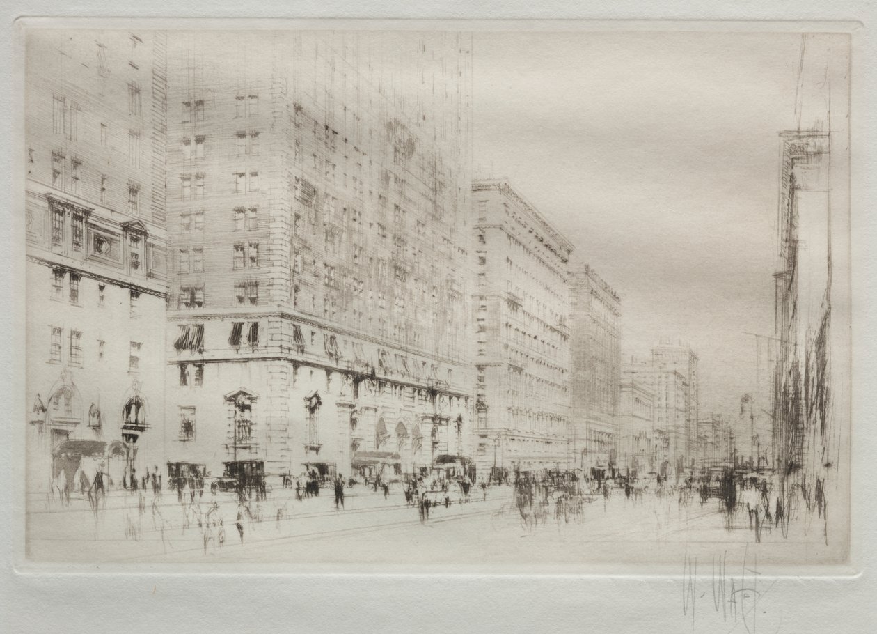 Park Avenue, Nowy Jork autorstwa William Walcot