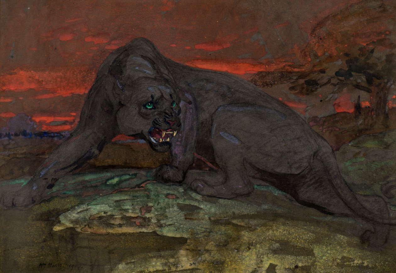 Czarna pantera autorstwa William Walls