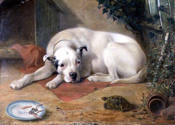 Gość (tablica) autorstwa William Weekes