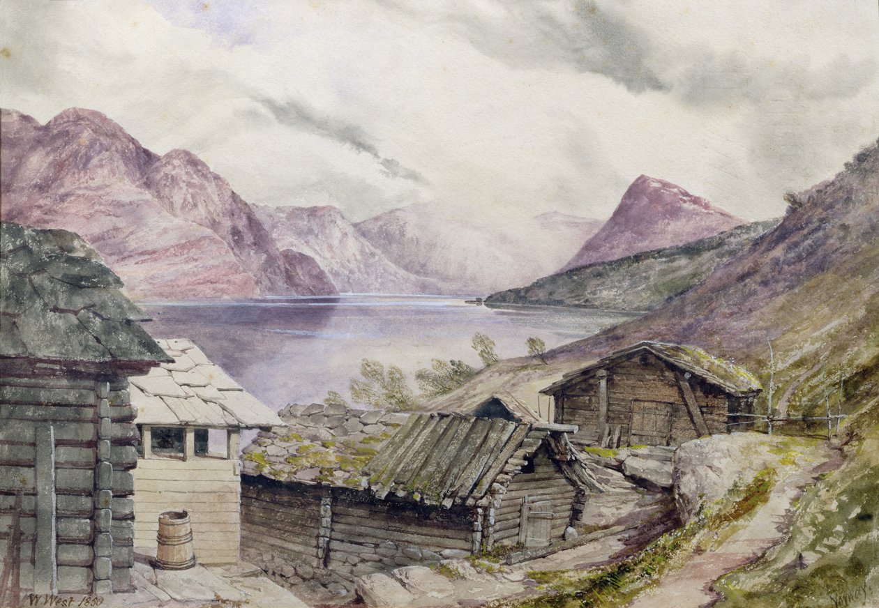 Fiord Romsdal, 1850 autorstwa William West