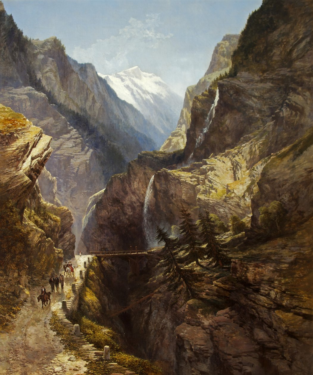 Przełęcz Simplon (olej na płótnie) autorstwa William West