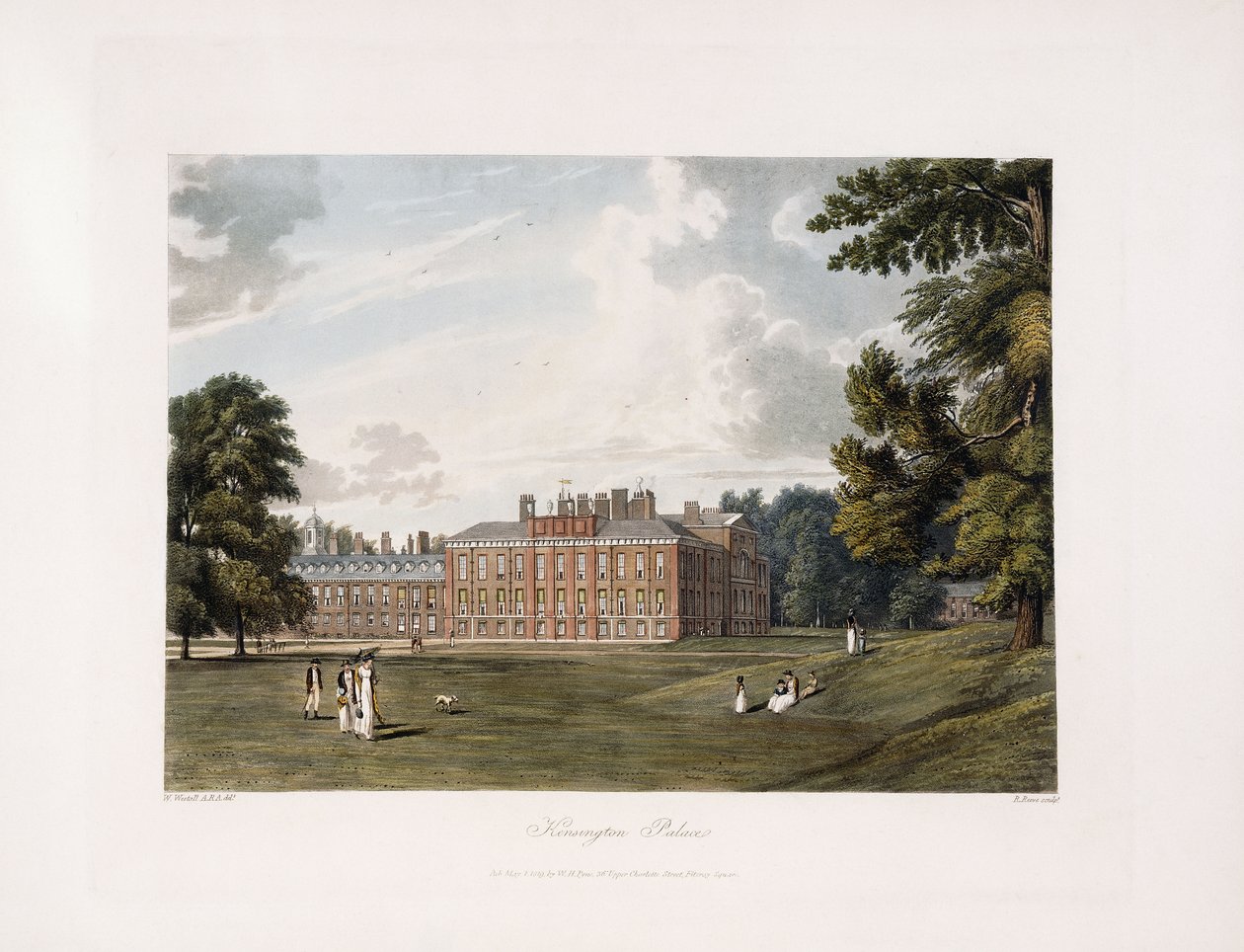 Pałac Kensington, 1819 autorstwa William Westall