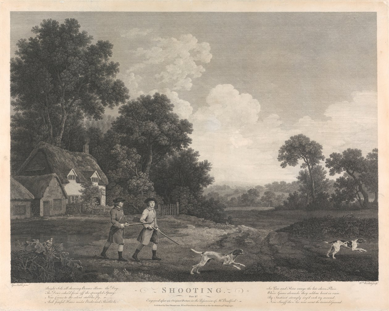 Strzelanie, tablica II autorstwa William Woollett