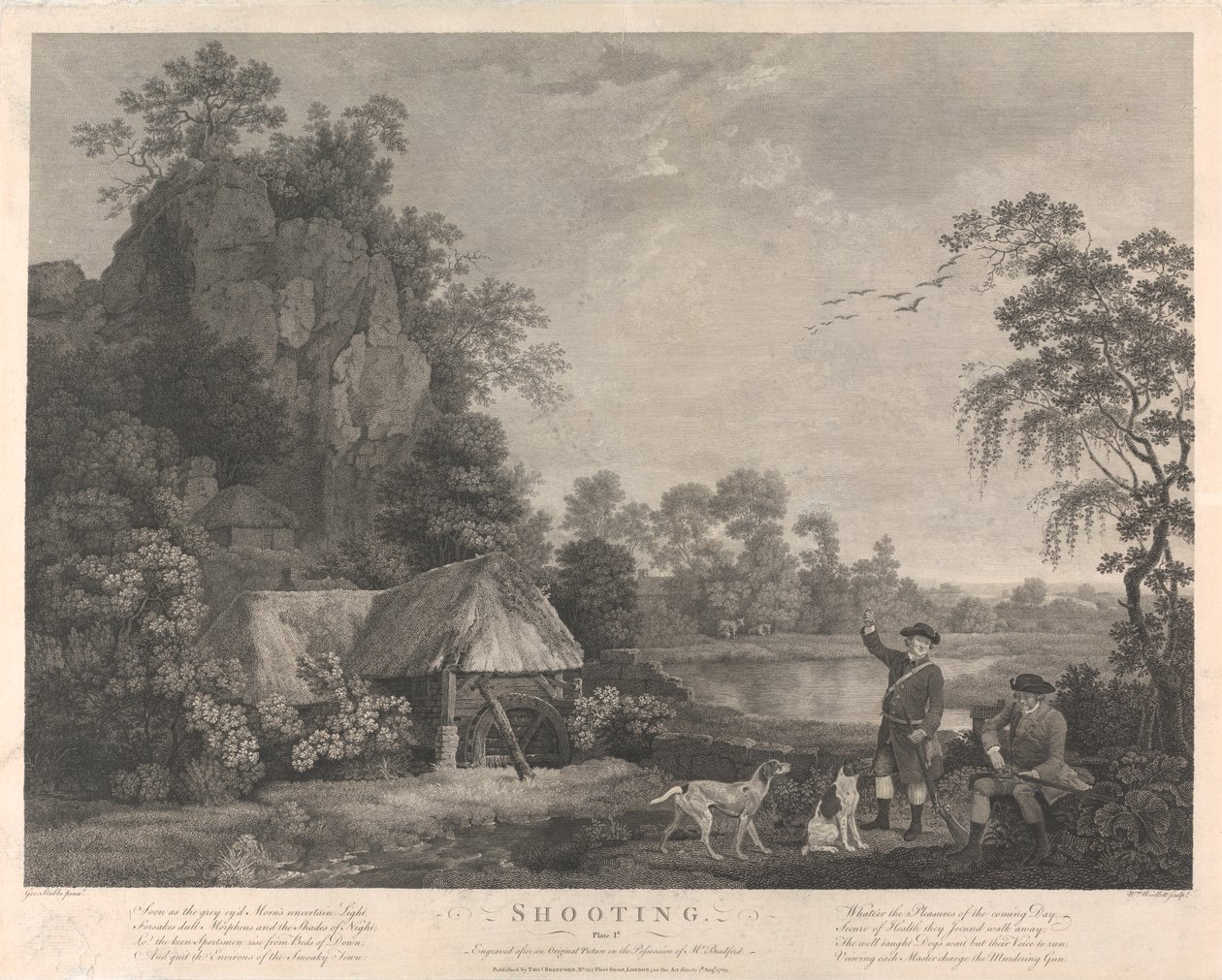 Strzelanie, tablica I autorstwa William Woollett