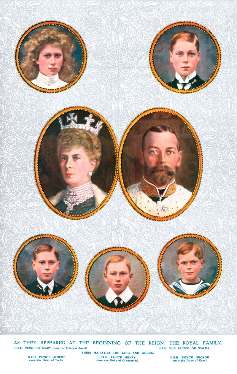 Rodzina królewska, ok. 1935 autorstwa William and Daniel Downey