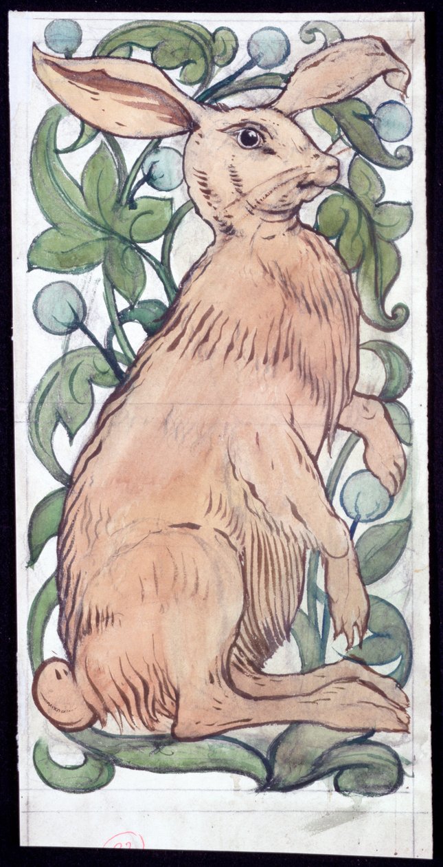 „Zając”, c1859-1917 autorstwa William de Morgan