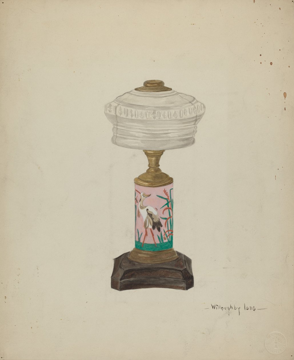Podstawa lampy autorstwa Willoughby Ions