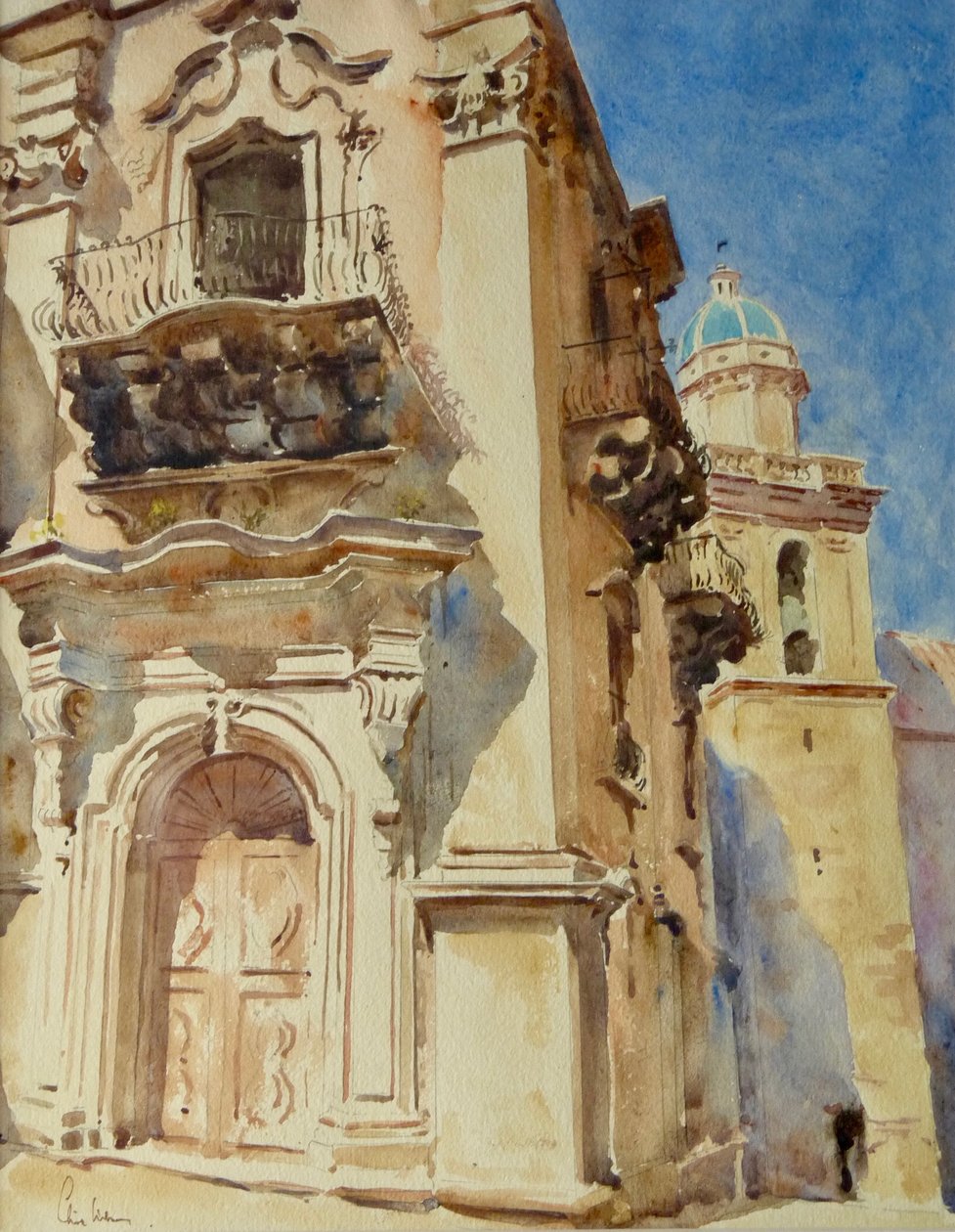 584 Ragusa, Pal Nicastro i S.M. z Itria autorstwa Wilson Clive
