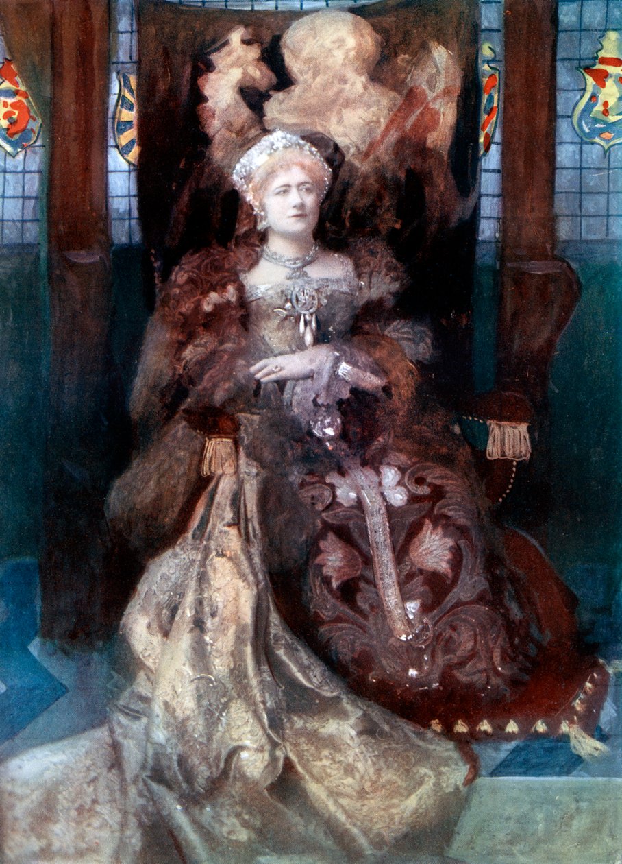 Ellen Terry w Henryku VIII, ok. 1902. autorstwa Window and Grove