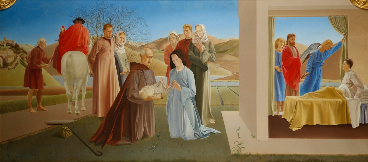 Tryptyk - Święty Marcin z Tours autorstwa Winifred Knights