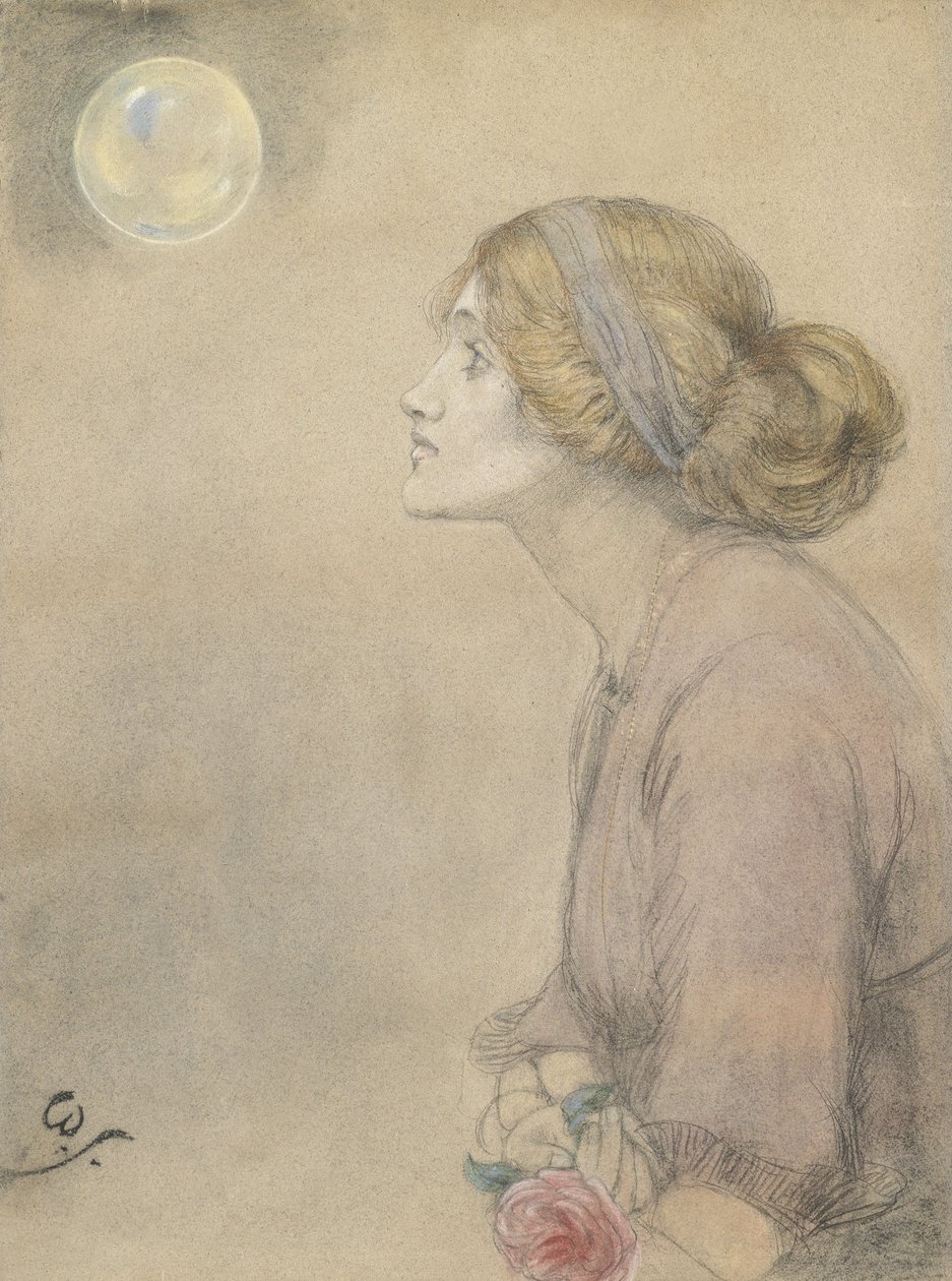 Gertrude Sandys (pastel na papierze) autorstwa Winifred Sandys
