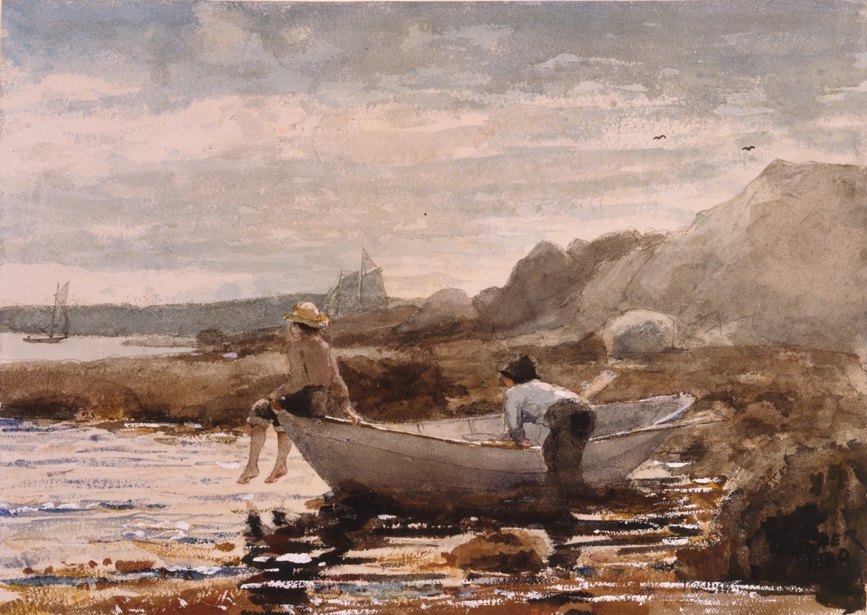 Chłopcy w Dory, 1880 autorstwa Winslow Homer