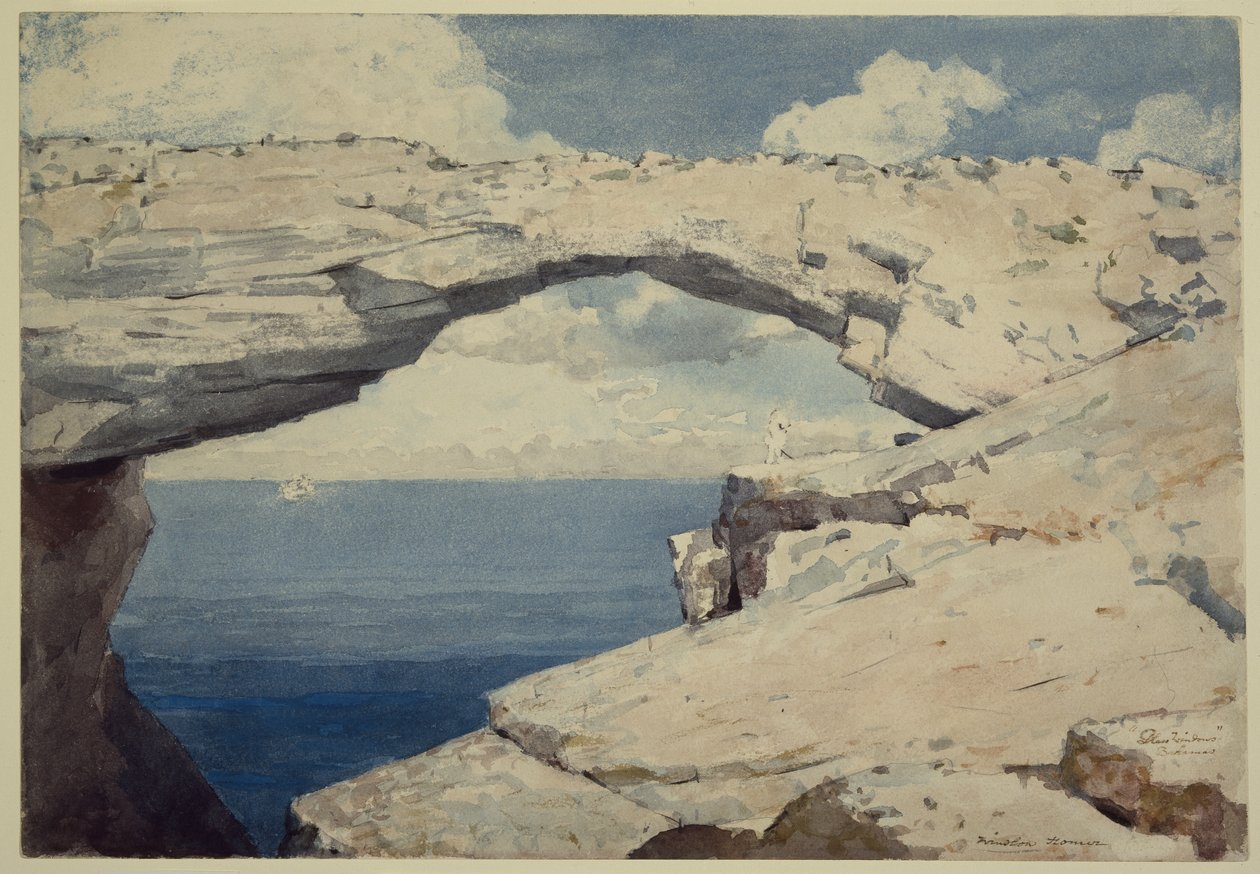 Szklane okna, Bahamy, ok.1885 r. autorstwa Winslow Homer