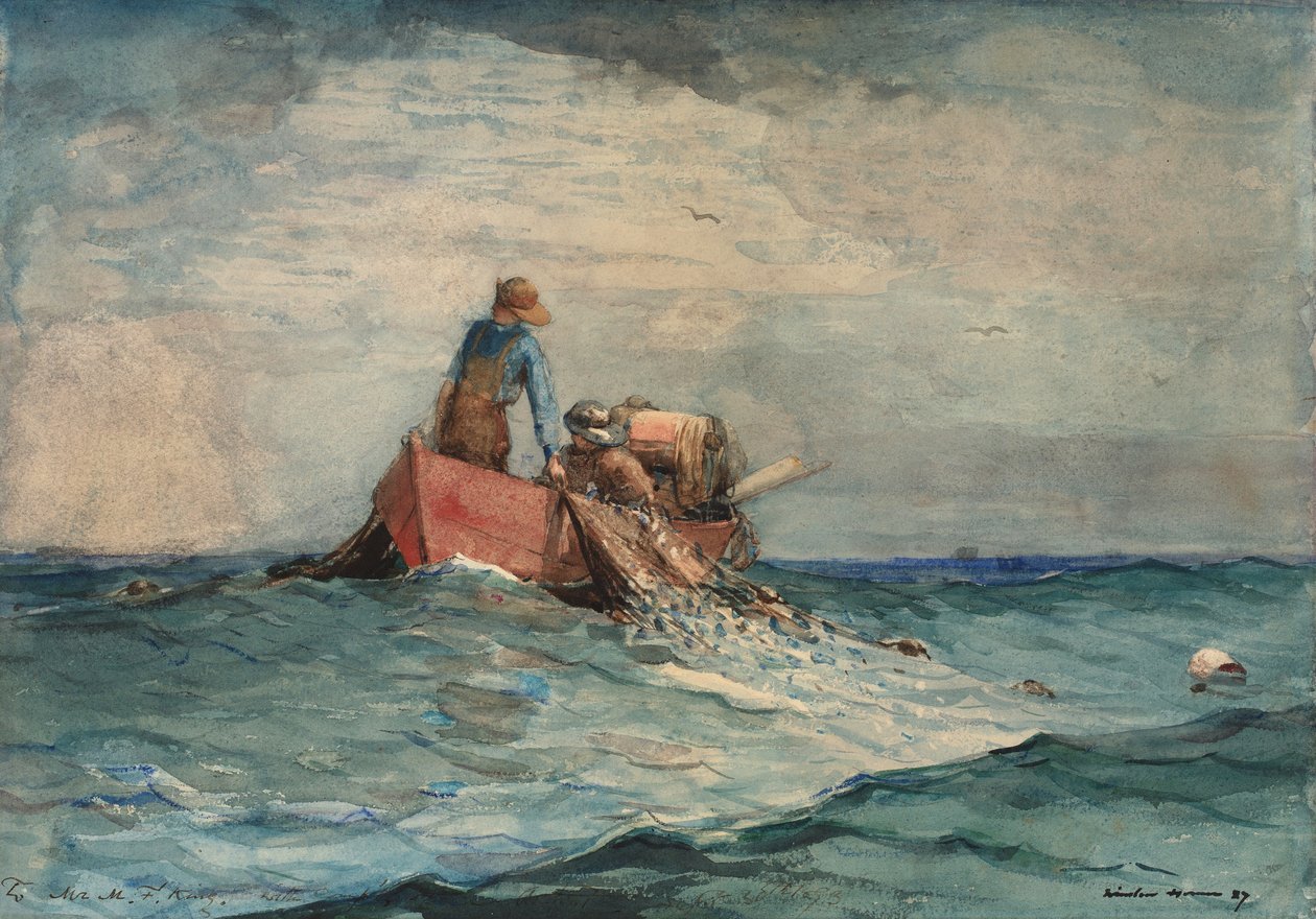 Wciąganie w sieci autorstwa Winslow Homer