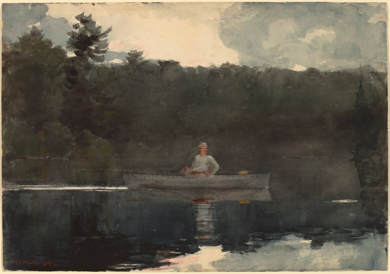 Samotny rybak autorstwa Winslow Homer