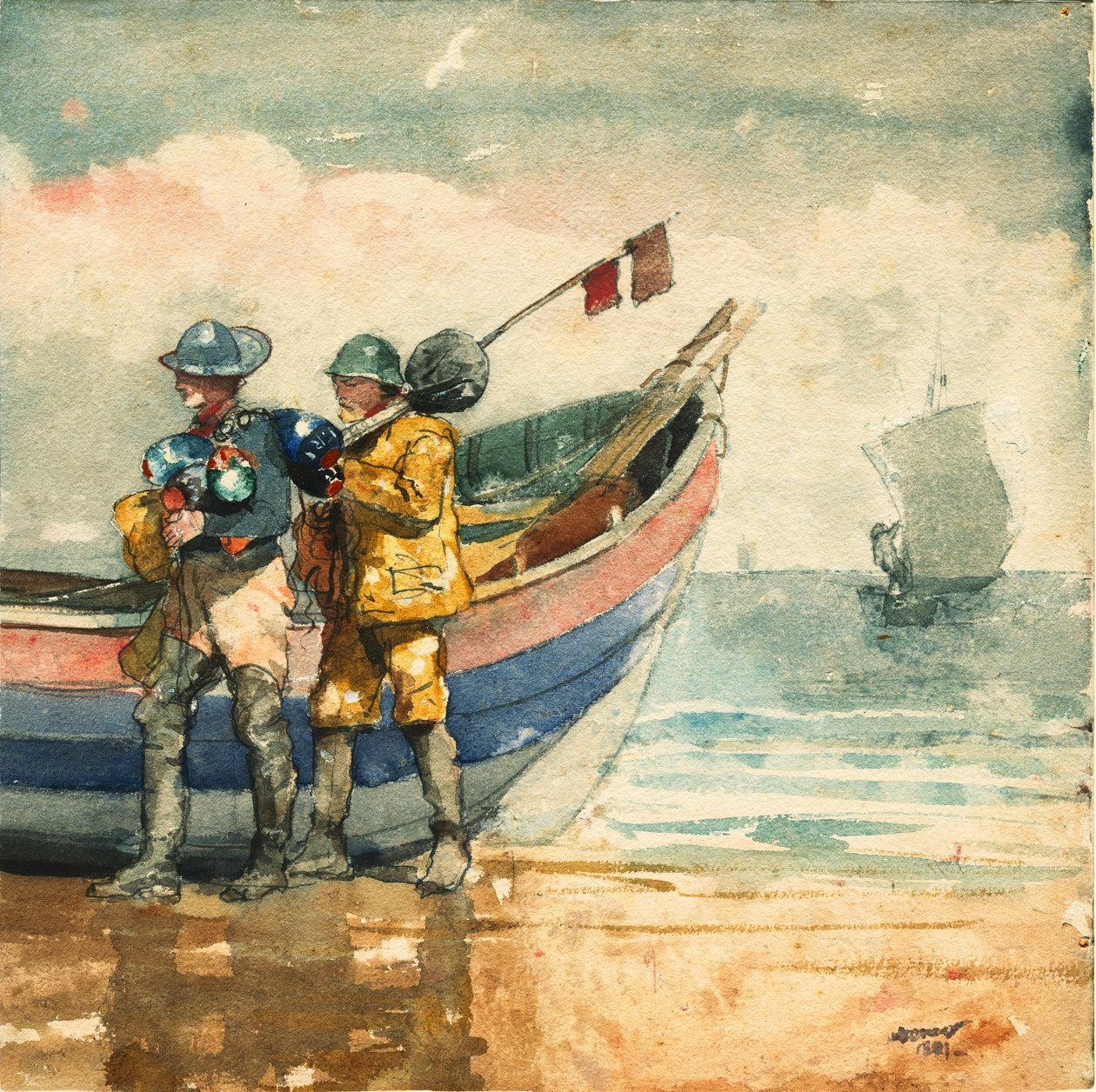 Powrót, Tynemouth autorstwa Winslow Homer