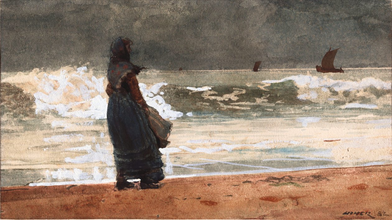 Obserwator, Tynemouth autorstwa Winslow Homer