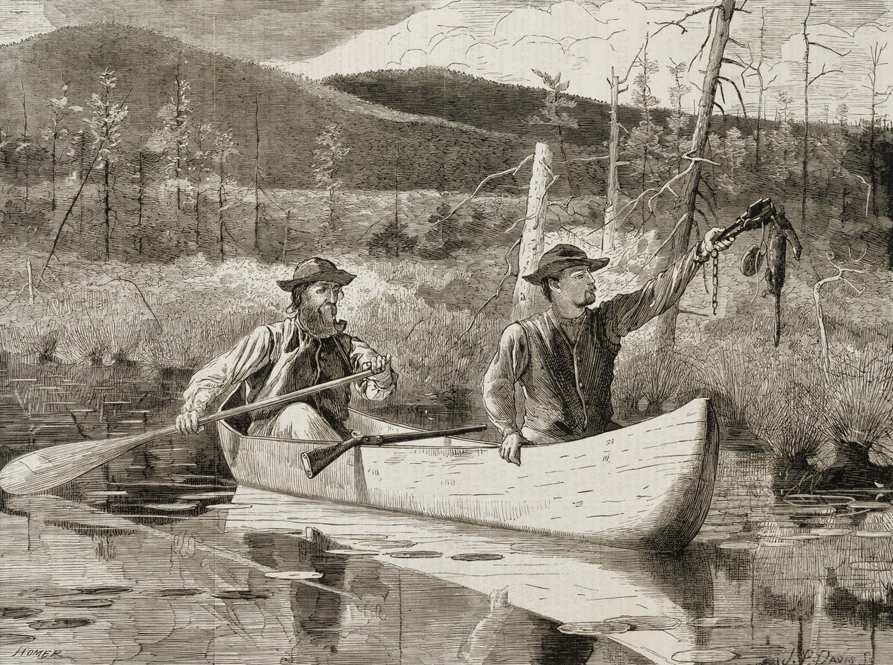 Uwięzienie w Adirondacks autorstwa Winslow Homer