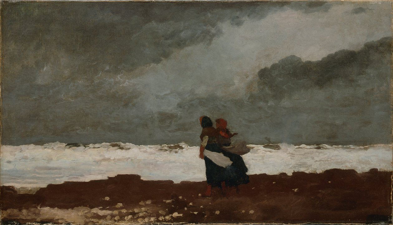 Dwie postacie nad morzem autorstwa Winslow Homer