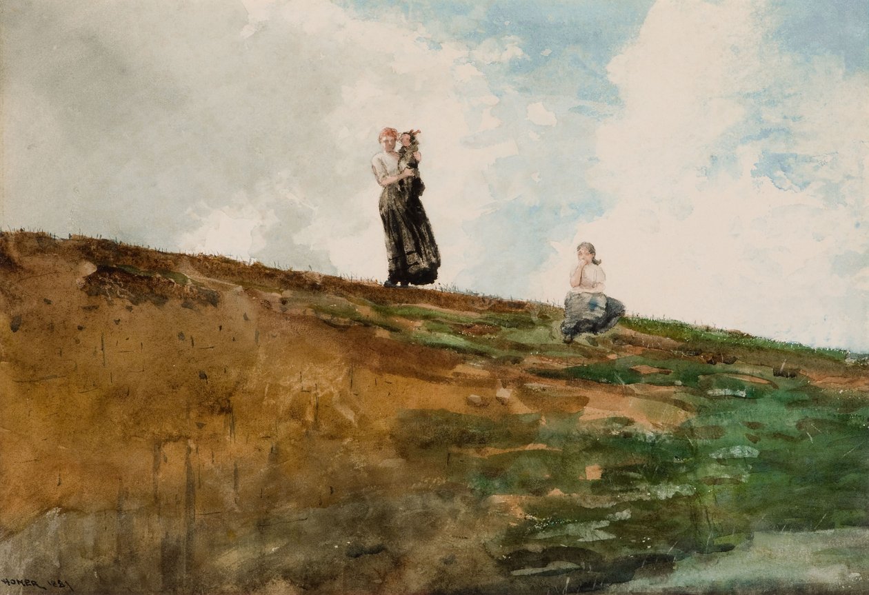 Oglądanie z Klifów autorstwa Winslow Homer