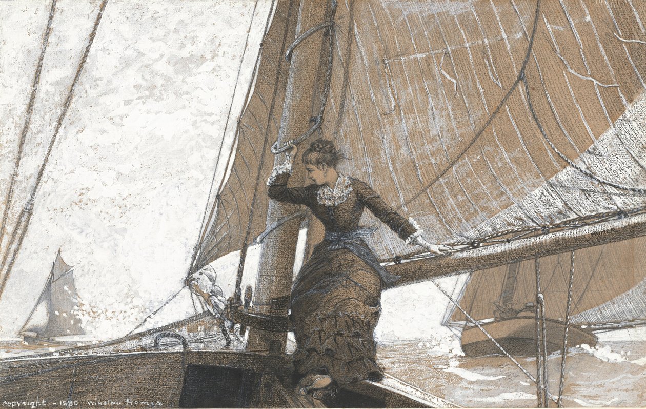 Żeglująca dziewczyna autorstwa Winslow Homer