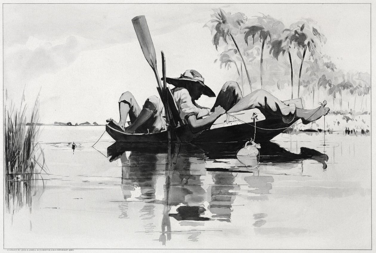 Przyjęcie wędkarskie, 1890. autorstwa Winslow Homer