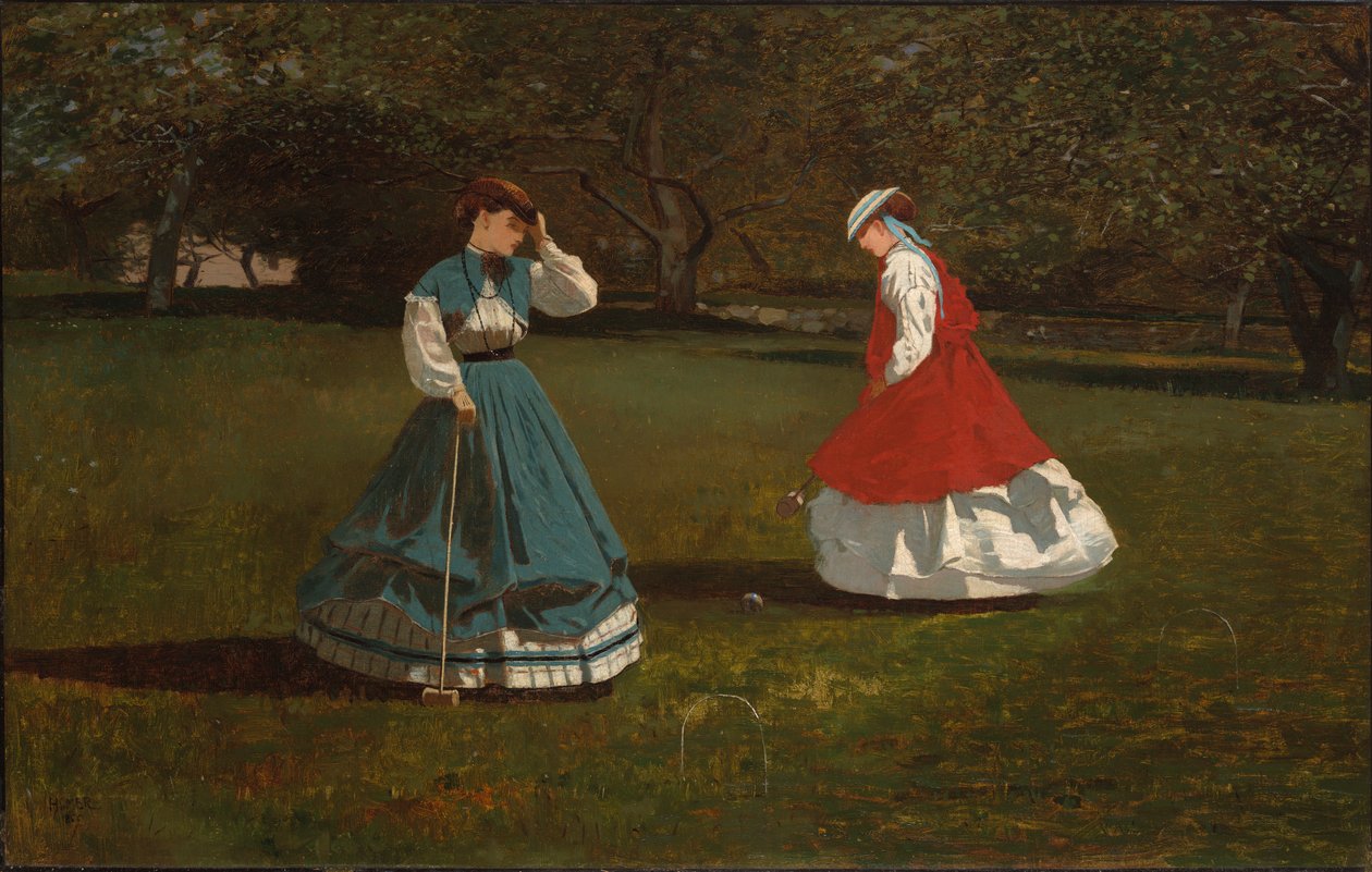 Gra w krokieta autorstwa Winslow Homer
