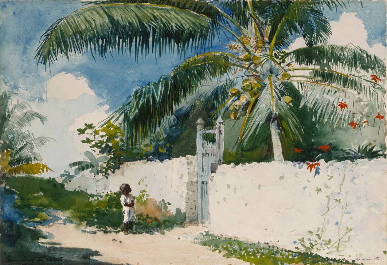 Ogród w Nassau autorstwa Winslow Homer