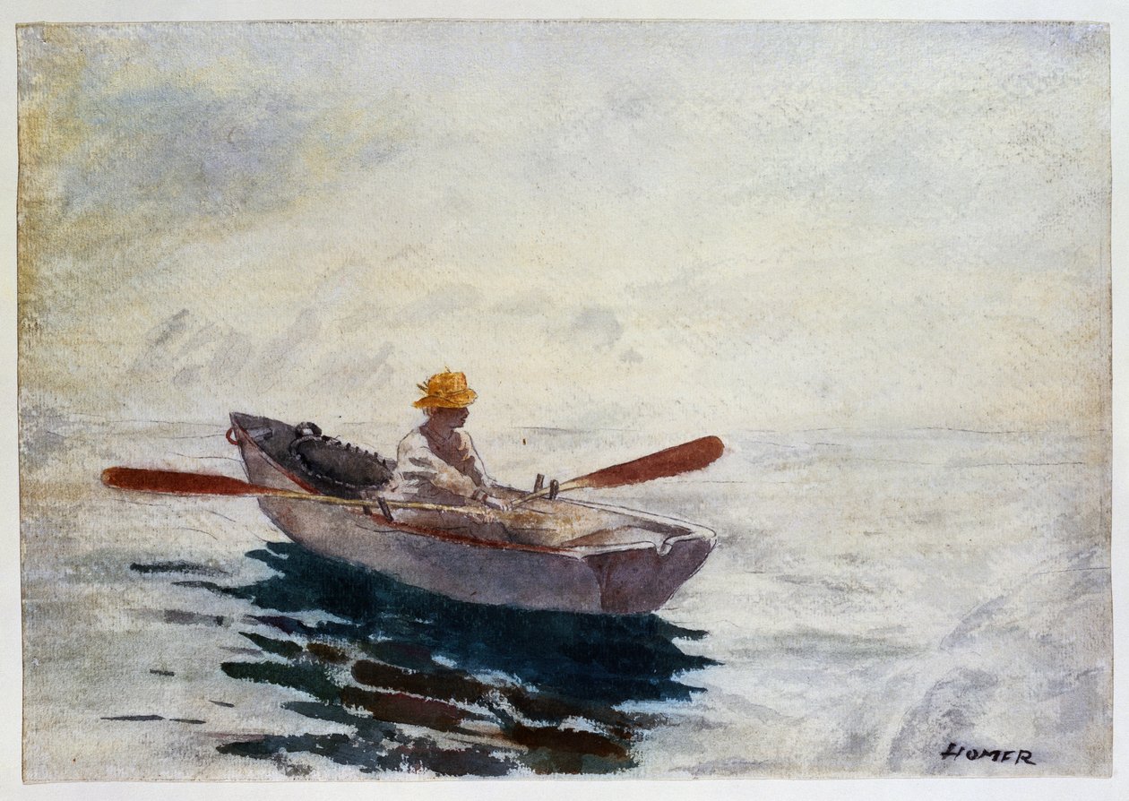 Chłopiec w łodzi autorstwa Winslow Homer