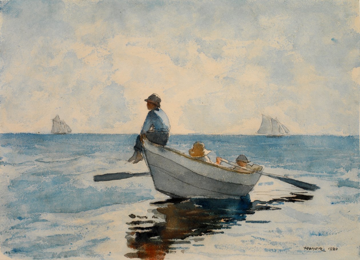 Chłopcy w Dory, 1880. autorstwa Winslow Homer