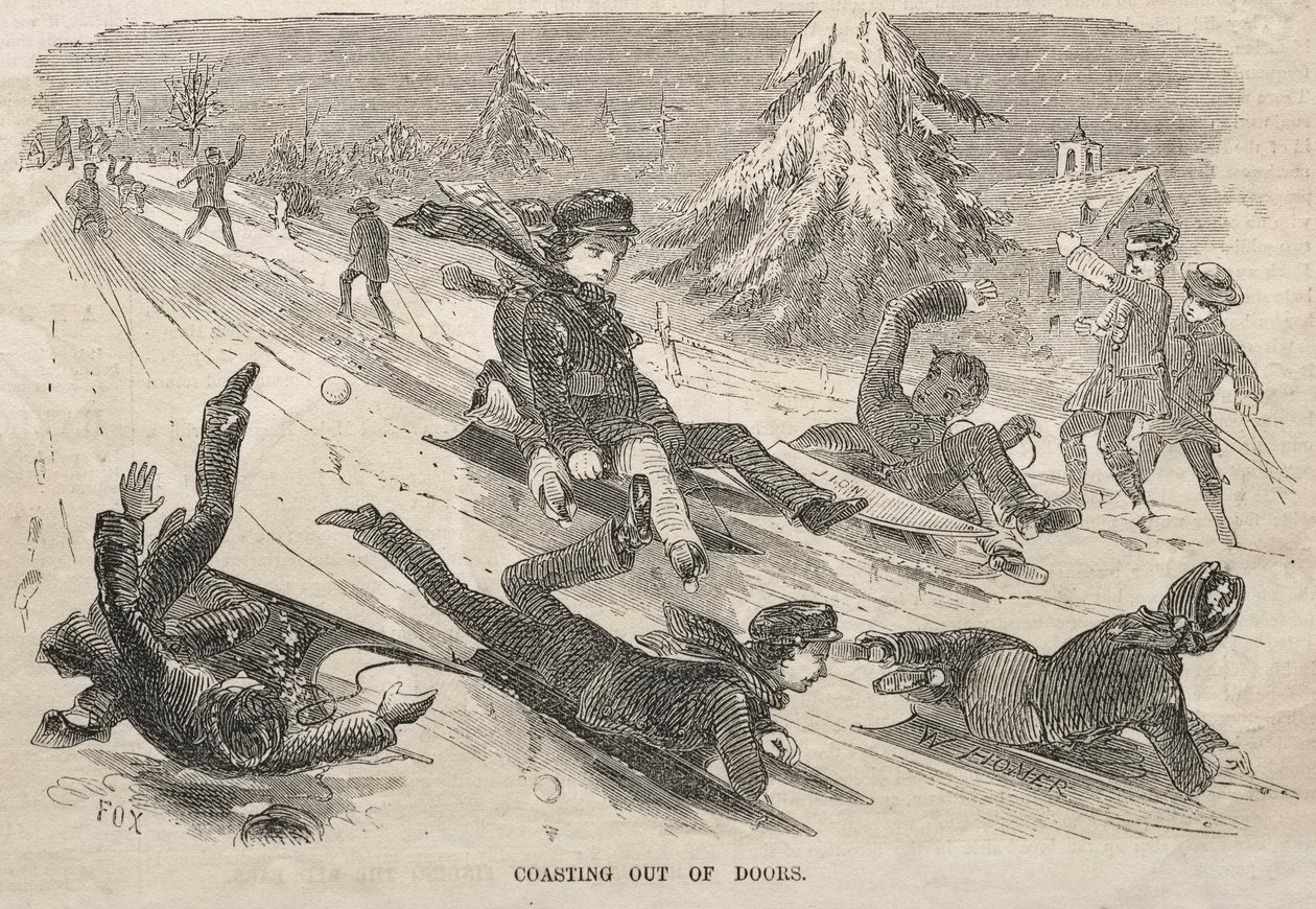 Wybieg z drzwi, 1857. autorstwa Winslow Homer