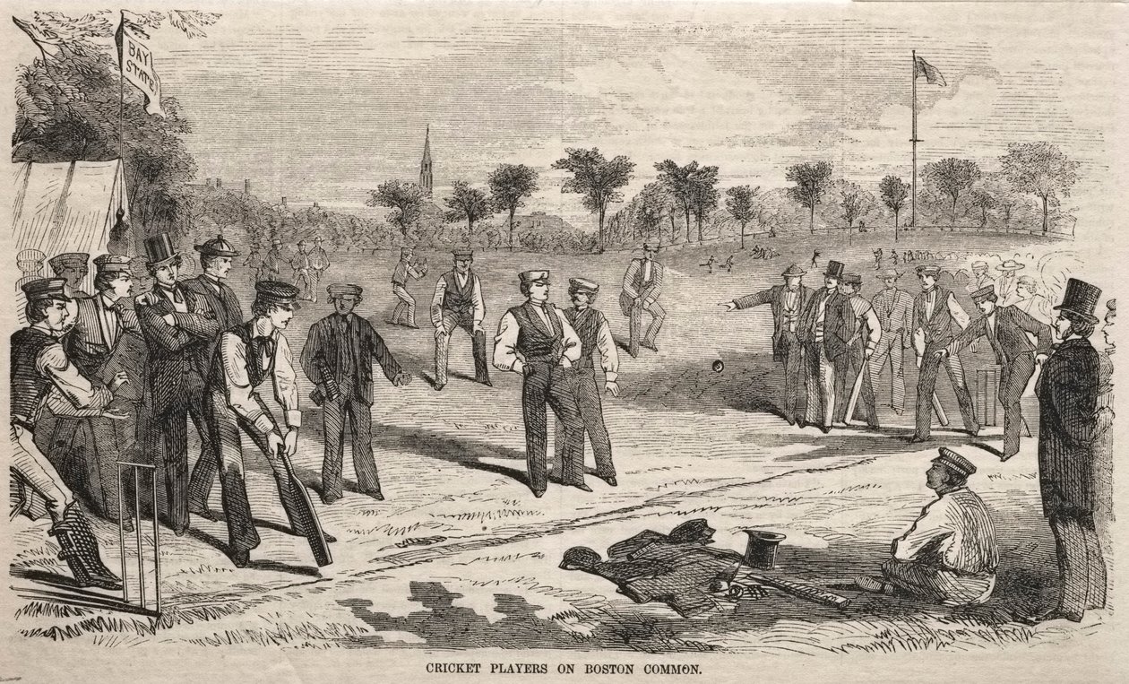 Gracze krykieta w Boston Common autorstwa Winslow Homer