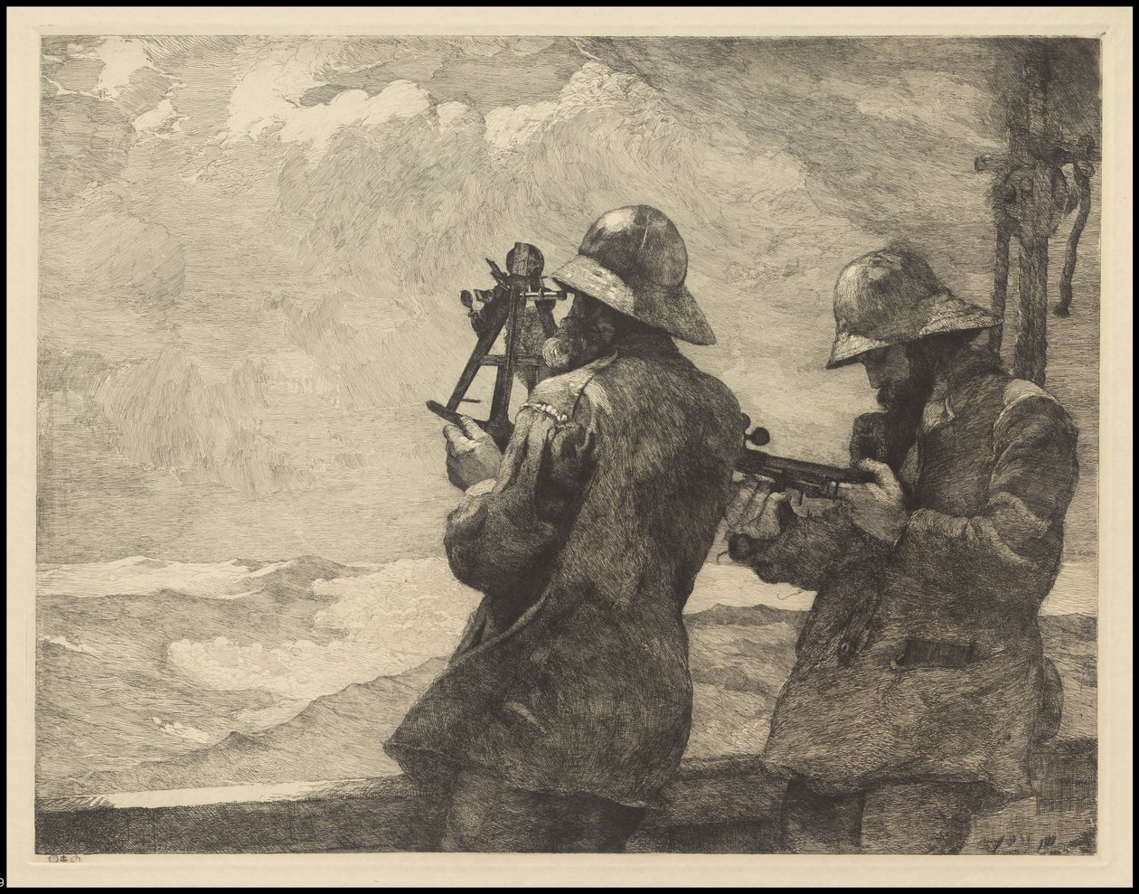 Osiem dzwonów, 1887, prawdopodobnie wydrukowane ok. 1940 r. autorstwa Winslow Homer