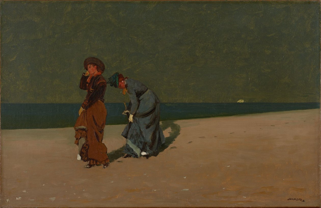 Wieczór na plaży autorstwa Winslow Homer