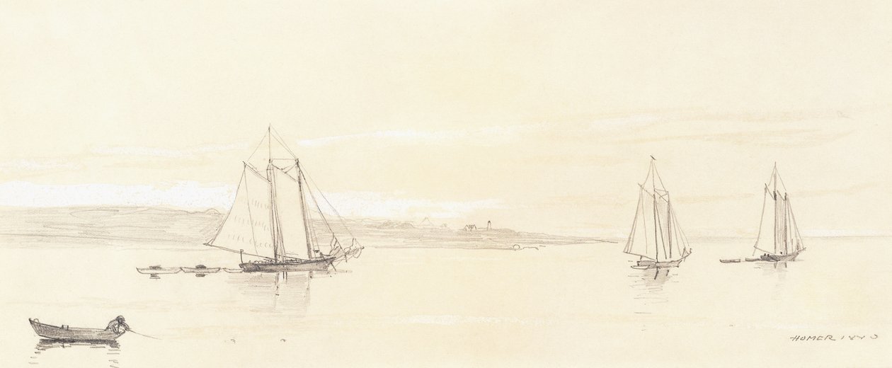 Flota rybacka w Gloucester autorstwa Winslow Homer