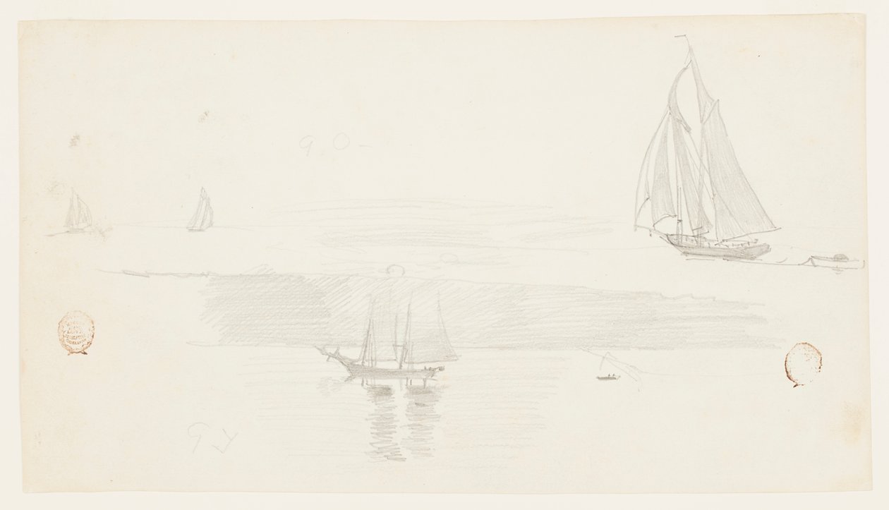 Cztery szkunery autorstwa Winslow Homer