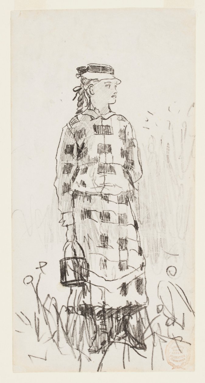 Dziewczyna z wiaderkiem autorstwa Winslow Homer