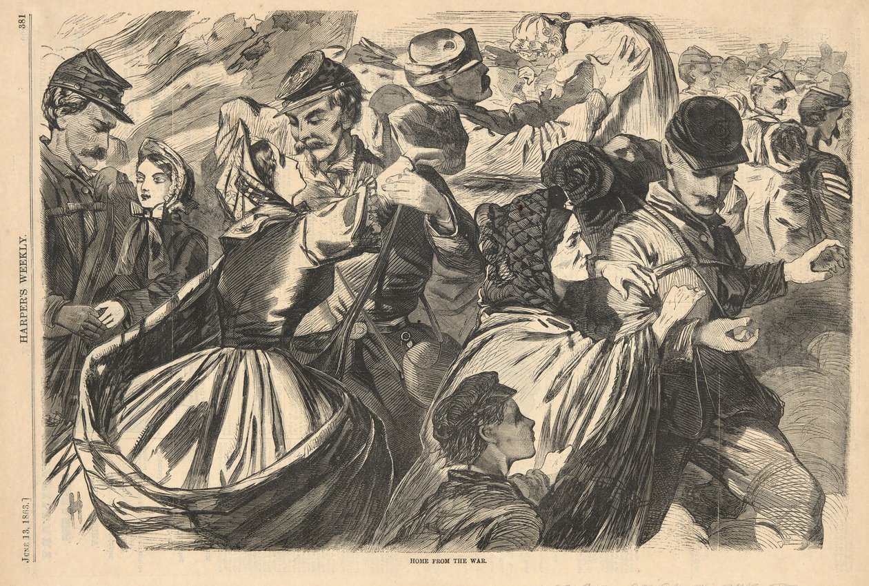 Dom z wojny, z Harper autorstwa Winslow Homer