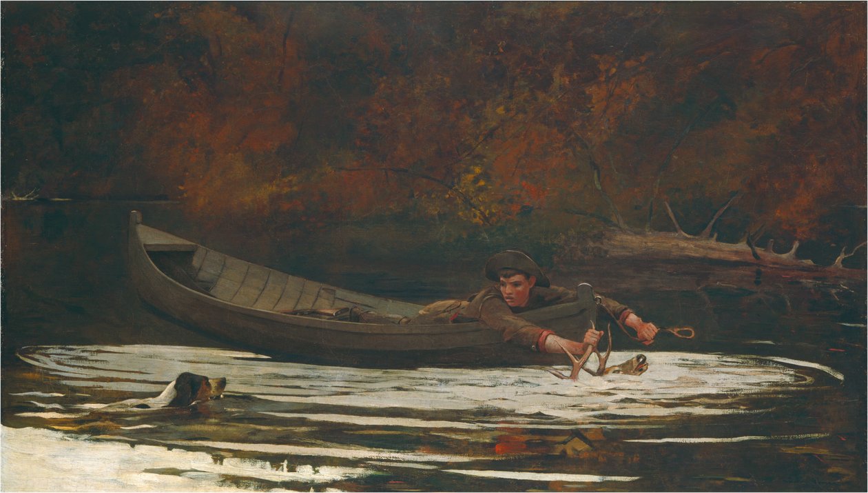 Ogar i myśliwy autorstwa Winslow Homer