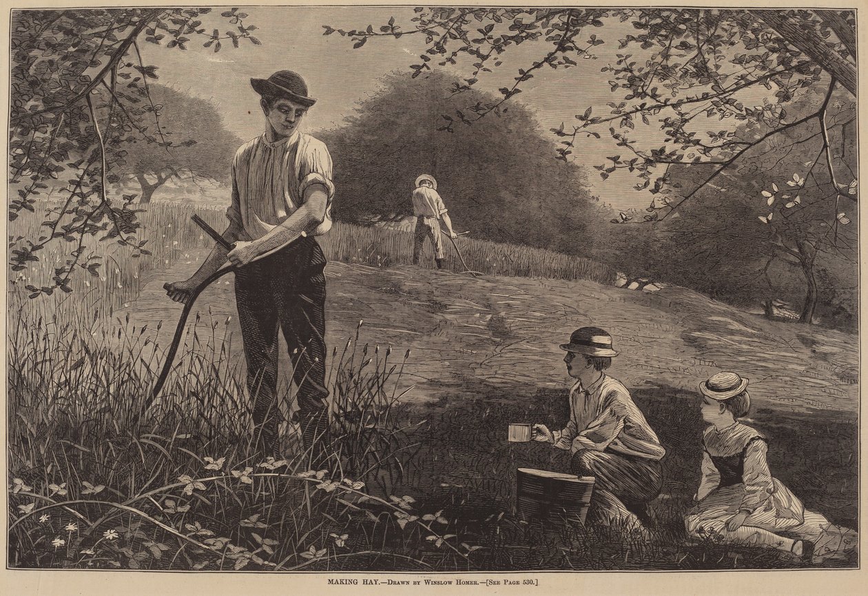 Making Hay, opublikowane 1872. autorstwa Winslow Homer