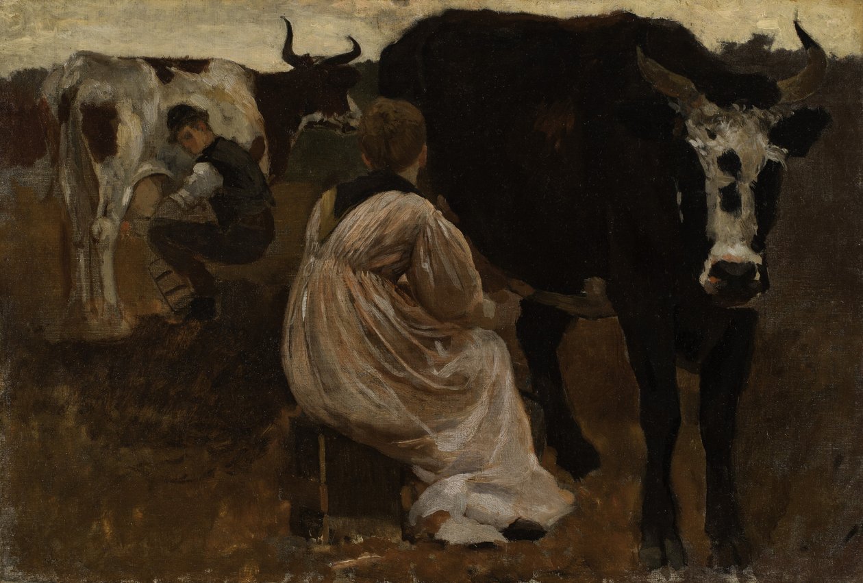 Dojenie autorstwa Winslow Homer