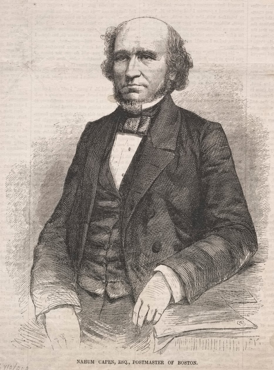 Nahum Capen, Esq., poczmistrz Bostonu, 1859. autorstwa Winslow Homer
