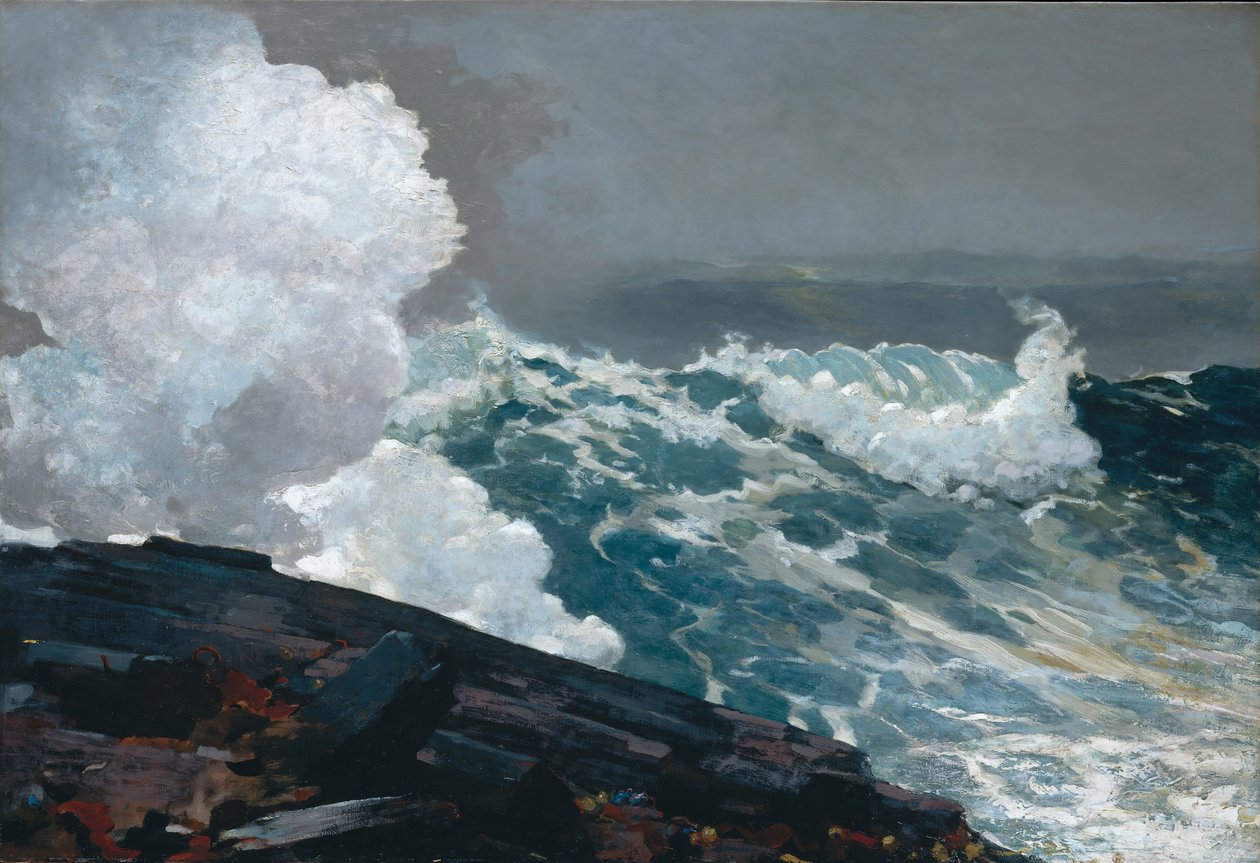 Northeaster, 1895, przerobiony do 1901. autorstwa Winslow Homer