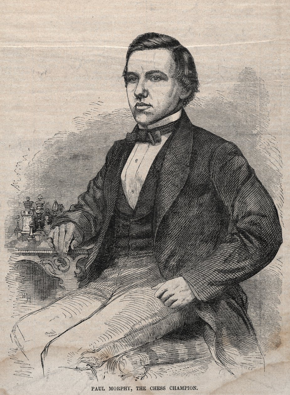 Paul Morphy, mistrz szachowy autorstwa Winslow Homer