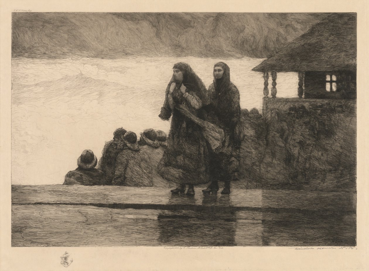 Niebezpieczeństwa morza, 1888. autorstwa Winslow Homer