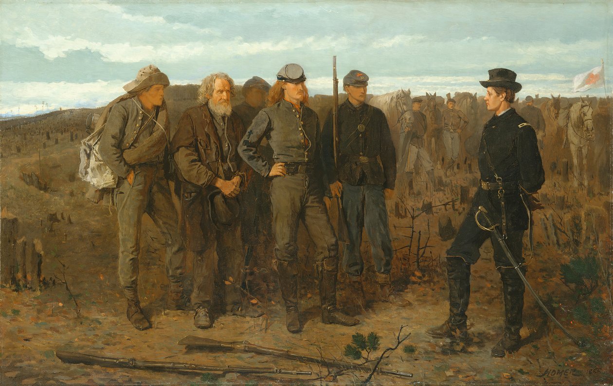 Więźniowie z frontu, 1866 r. autorstwa Winslow Homer