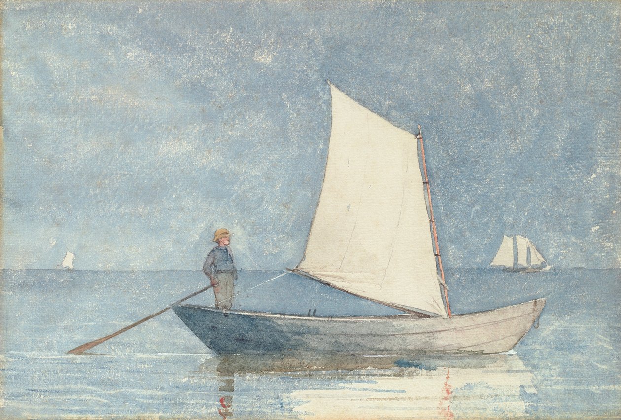 Żeglując Dory, 1880 autorstwa Winslow Homer