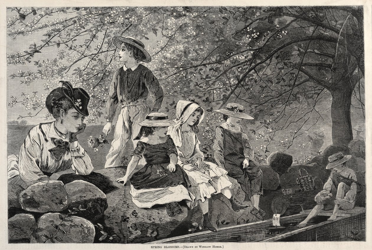 Wiosenne kwiaty, 1870. autorstwa Winslow Homer