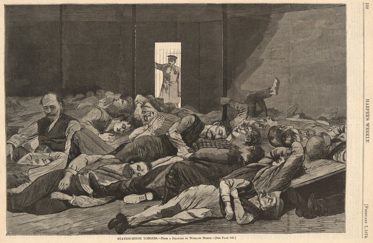 Lokatorzy stacji-domu, z Harper autorstwa Winslow Homer